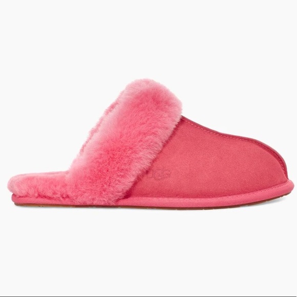 UGG Scuffette II Strawberry Sorbet Suede Slippers - Picture 8 of 8